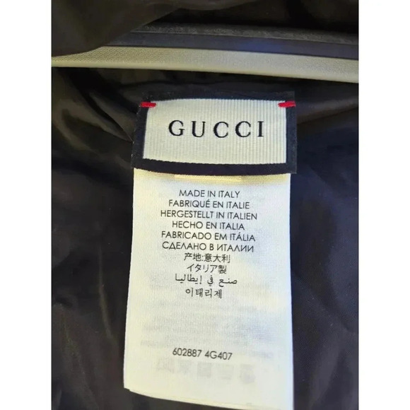 Gucci Silk Nylon Monogram Psychedelic Rain Hood Black - Picture 5 of 6